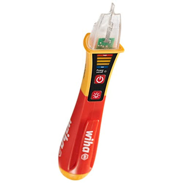 Wiha berührungsloser einpoliger Spannungsprüfer I 12 - 1.000 V AC mit integrierter Taschenlampe inkl. 2x AAA-Batterien (43797) im Sale